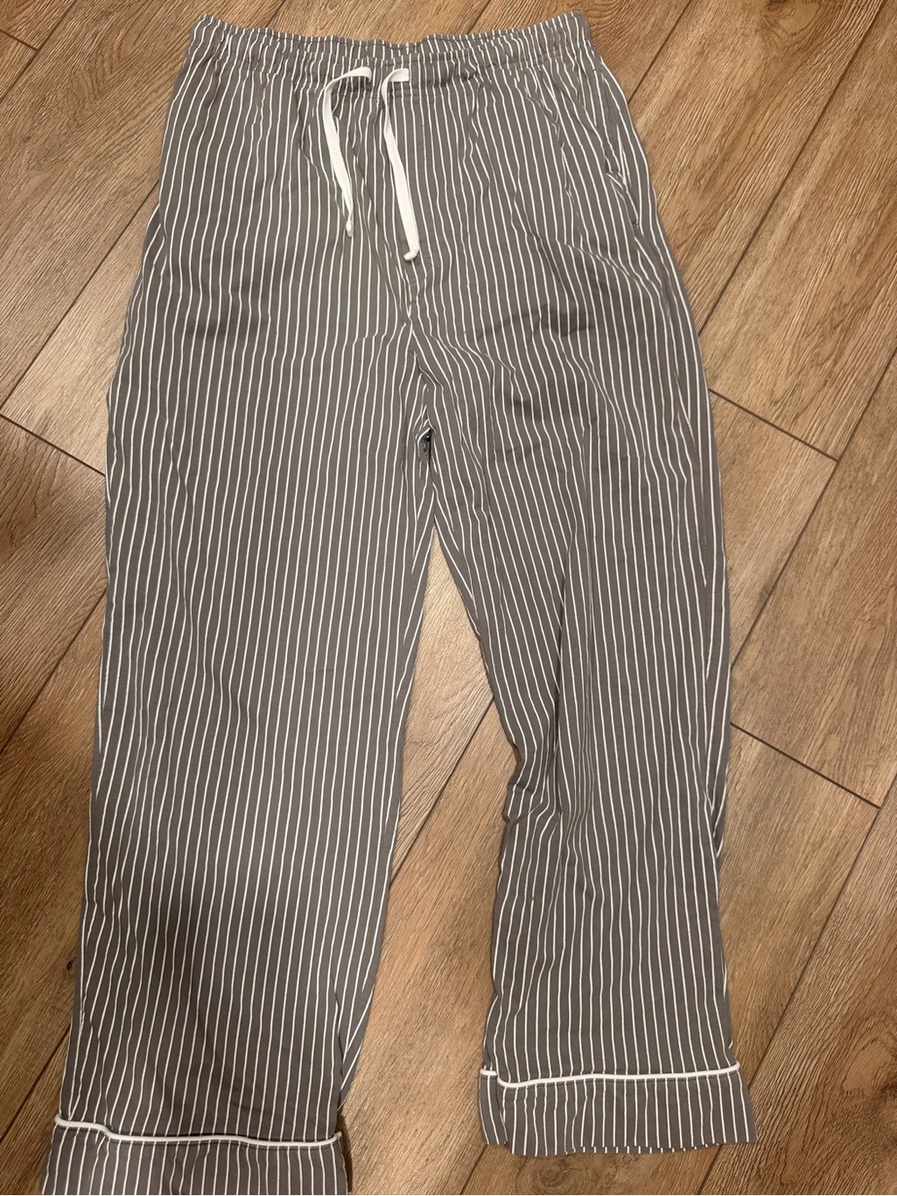Men's Pajamagram Gray Pinstripe Drawstring Jogger Pants